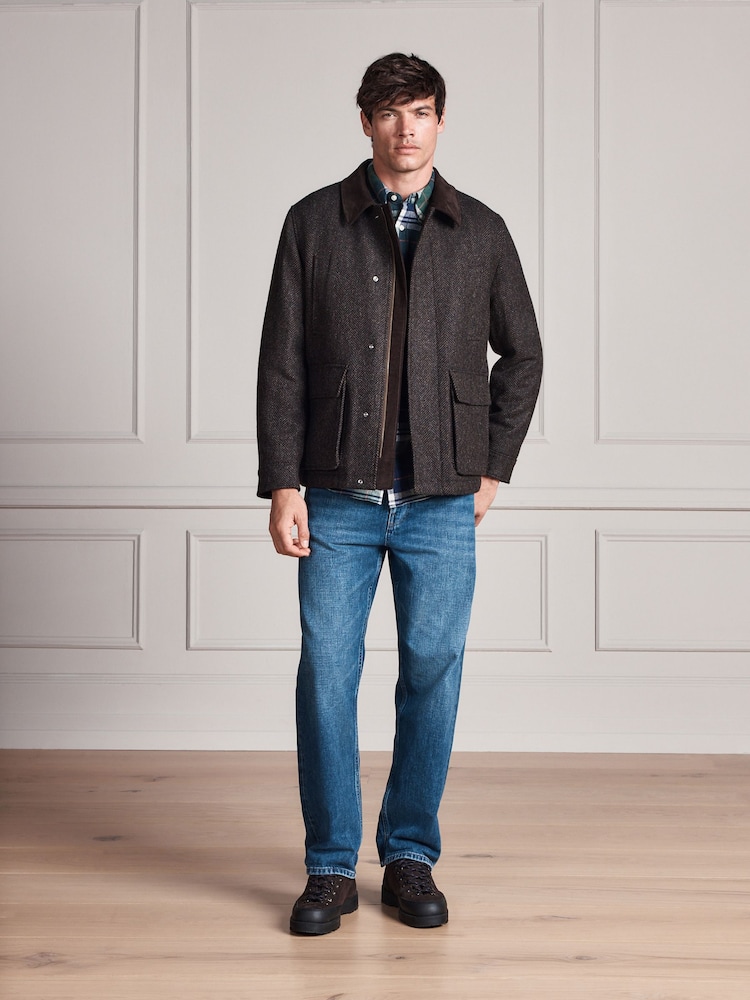 Maro - Signature Abraham Moon Wool Jacket With Cord Collar - Imaginea 2 din 10 Maro - Signature Abraham Moon Wool Jacket With Cord Collar - Imaginea 2 din 10