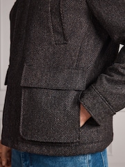 Maro - Signature Abraham Moon Wool Jacket With Cord Collar - Imaginea 5 din 10
