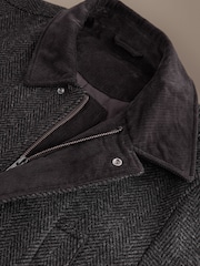 Maro - Signature Abraham Moon Wool Jacket With Cord Collar - Imaginea 8 din 10