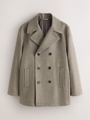 Light Brown Regular Fit N.Premium Peacoat - Image 1 of 5