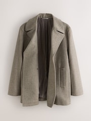 Light Brown Regular Fit N.Premium Peacoat - Image 2 of 5
