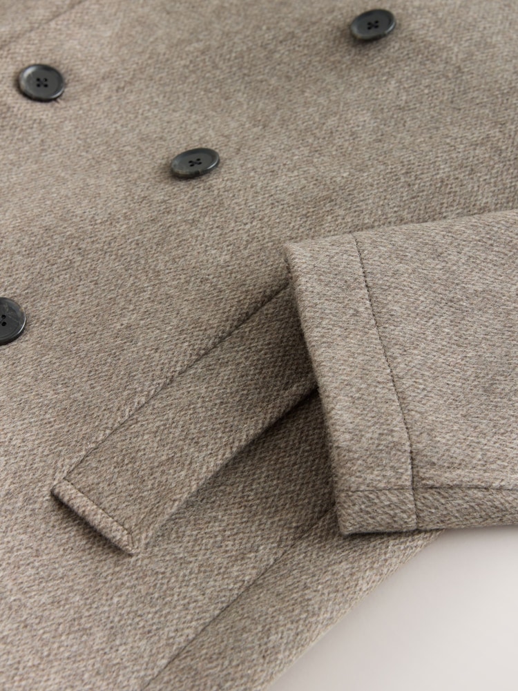 Light Brown Regular Fit N.Premium Peacoat - Image 5 of 5 Light Brown Regular Fit N.Premium Peacoat - Image 5 of 5