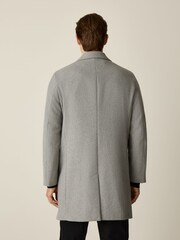Gris claro - Regular - Abrigo con tejido de lana de Epsom de N. Premium - Imagen 3 de 7