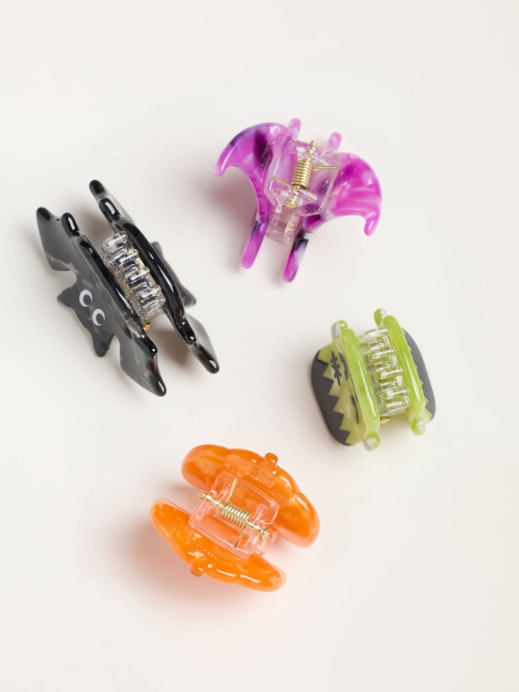 FatFace Multi 4 Pack Halloween Claw Clips - Image 2 of 2 FatFace Multi 4 Pack Halloween Claw Clips - Image 2 of 2