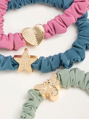 FatFace Multi 3 Pack Charm Hair Ties - Image 2 of 2