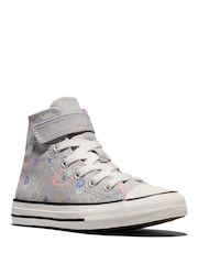 Converse Grey Chuck Taylor Paisley Pop High Trainers - Image 3 of 5