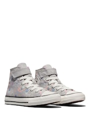 Converse Grey Chuck Taylor Paisley Pop High Trainers - Image 4 of 5