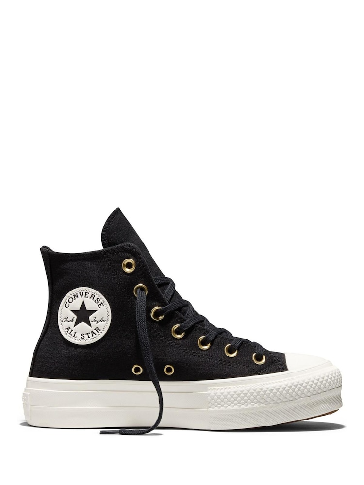 Converse Black Chuck Taylor All Star Platform Lift Trainers - Image 1 of 6 Converse Black Chuck Taylor All Star Platform Lift Trainers - Image 1 of 6