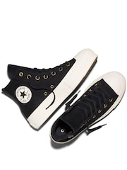 Converse Black Chuck Taylor All Star Platform Lift Trainers - Image 2 of 6