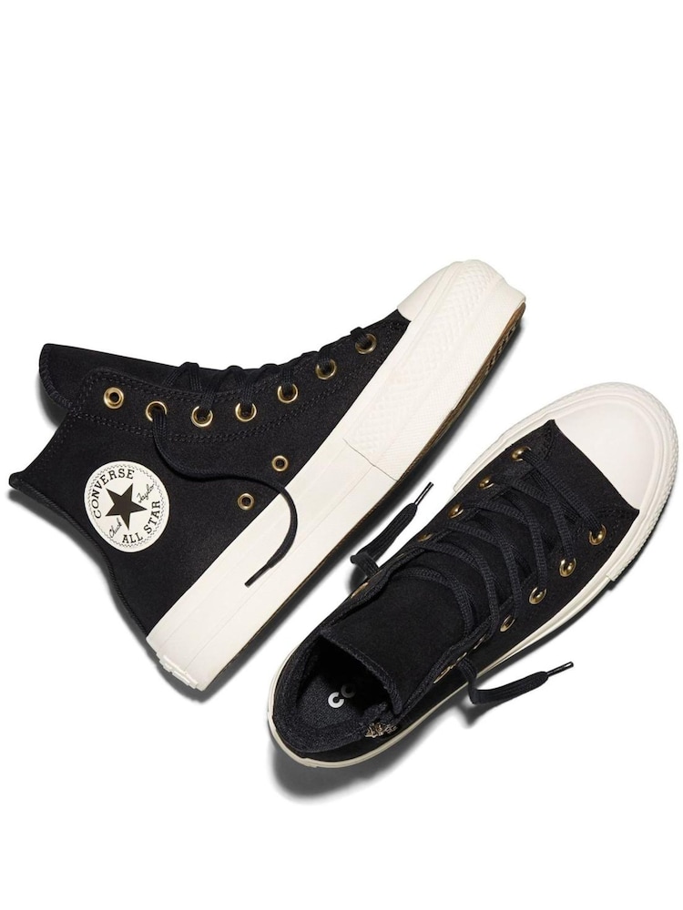 Converse Black Chuck Taylor All Star Platform Lift Trainers - Image 2 of 6 Converse Black Chuck Taylor All Star Platform Lift Trainers - Image 2 of 6