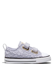 Converse Purple Chuck Taylor All Star Lace 2V Trainers - Image 1 of 7