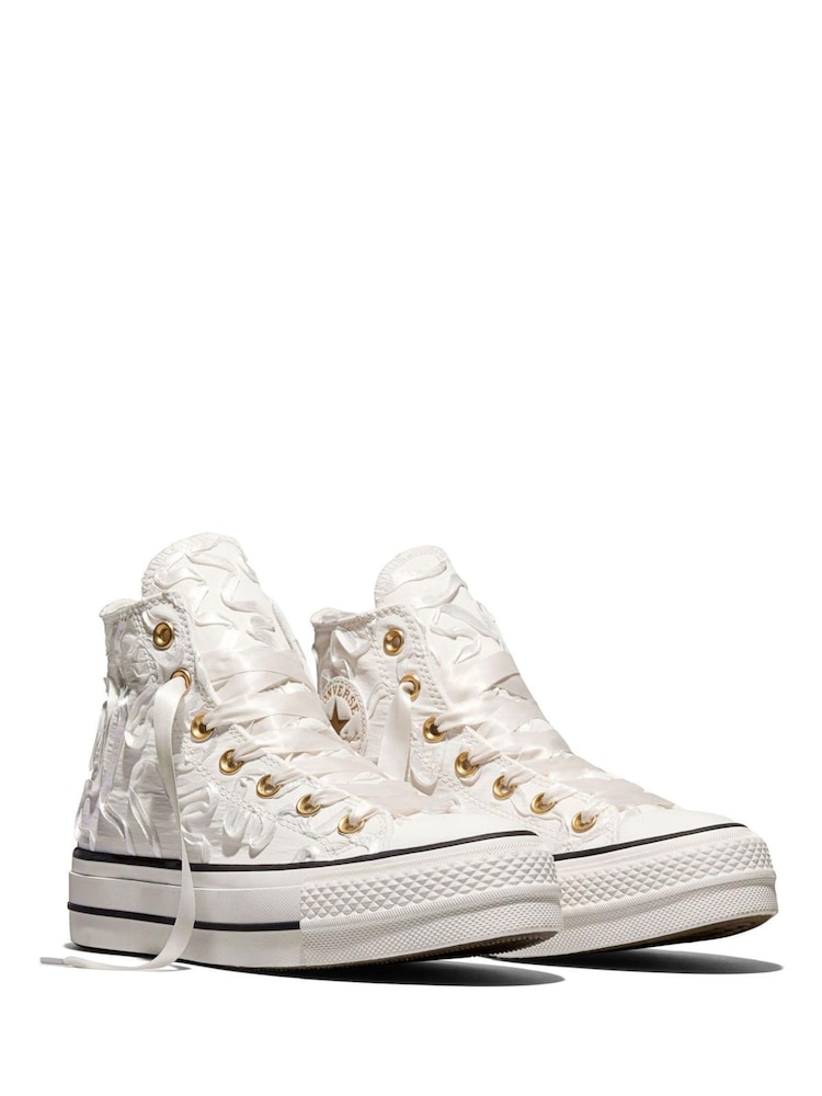 Buy Converse Chuck Taylor All Star Lift Platform Ribbon Trainers from ...