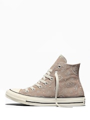 Converse Natural Chuck Taylor All Star Paisley Pop High Trainers - Image 2 of 5