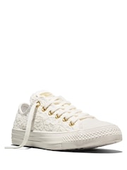 Converse White Chuck Taylor All Star Lace Low Trainers - Image 3 of 6