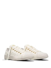 Converse White Chuck Taylor All Star Lace Low Trainers - Image 5 of 6