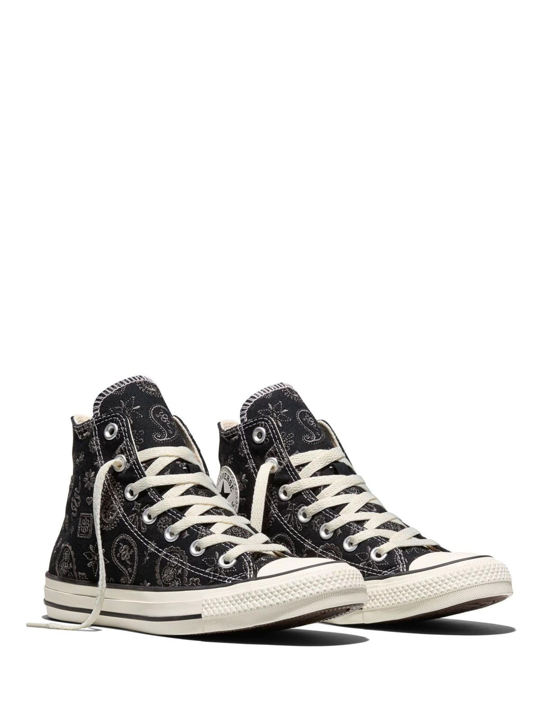 Buy Converse Black Chuck Taylor All Star Paisley Pop High Trainers