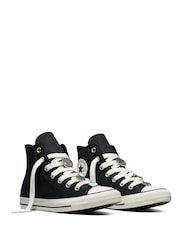 Converse Black Chuck Taylor All Star Floral Charm High Trainers - Image 11 of 12