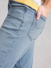 White Stuff Blue Taylor Straight Jeans - Image 4 of 6
