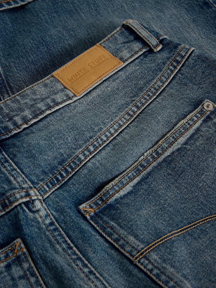 藍色 - White Stuff Bailey Straight Turn Up Jeans - 圖片 6/6