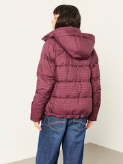 FatFace Carly Purple Petite Short Puffer Jacket - Image 2 of 6