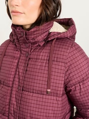 FatFace Carly Purple Petite Short Puffer Jacket - Image 4 of 6
