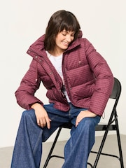 FatFace Carly Purple Petite Short Puffer Jacket - Image 5 of 6