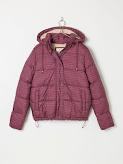 FatFace Carly Purple Petite Short Puffer Jacket - Image 6 of 6