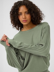 Kaffe Green Lone Long Sleeve Knit Pullover Jumper - Image 4 of 6