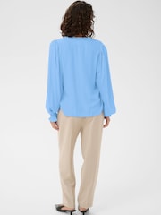 Kaffe Blue KAelly Long Sleeve Blouse - Image 3 of 6