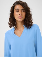 Kaffe Blue KAelly Long Sleeve Blouse - Image 4 of 6