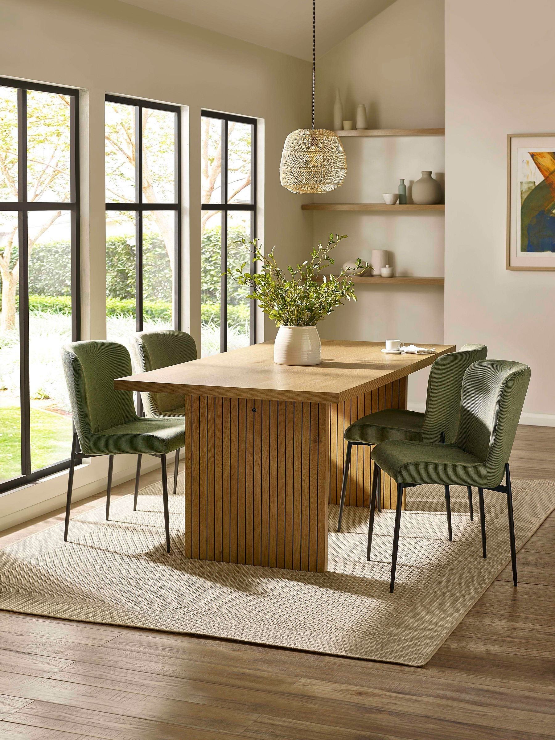 Julian Bowen Unisex Oak Effect Arundel Rectangular Dining Table - Image 3