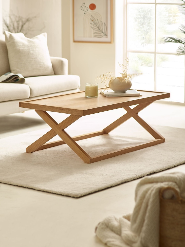 Julian Bowen Natural Oak Effect Haddon Coffee Table - Image 1 of 6
