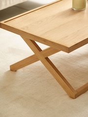 Julian Bowen Natural Oak Effect Haddon Coffee Table - Image 4 of 6