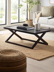 Julian Bowen Black Haddon Coffee Table - Image 1 of 6
