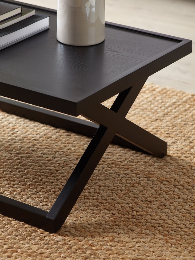 Julian Bowen Black Haddon Coffee Table - Image 2 of 6 Julian Bowen Black Haddon Coffee Table - Image 2 of 6