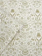 Laura Ashley Hedgerow Ashstead Damask A4 Wallpaper Sample - Image 4 of 4