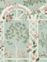 Laura Ashley Eau de Nil Arlingham Gardens A4 Mural Sample - Image 2 of 5