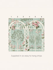 Laura Ashley Eau de Nil Arlingham Gardens A4 Mural Sample - Image 3 of 5