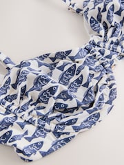 Navy/White Sardines Non Padded Wired Bikini Top - Image 6 of 6