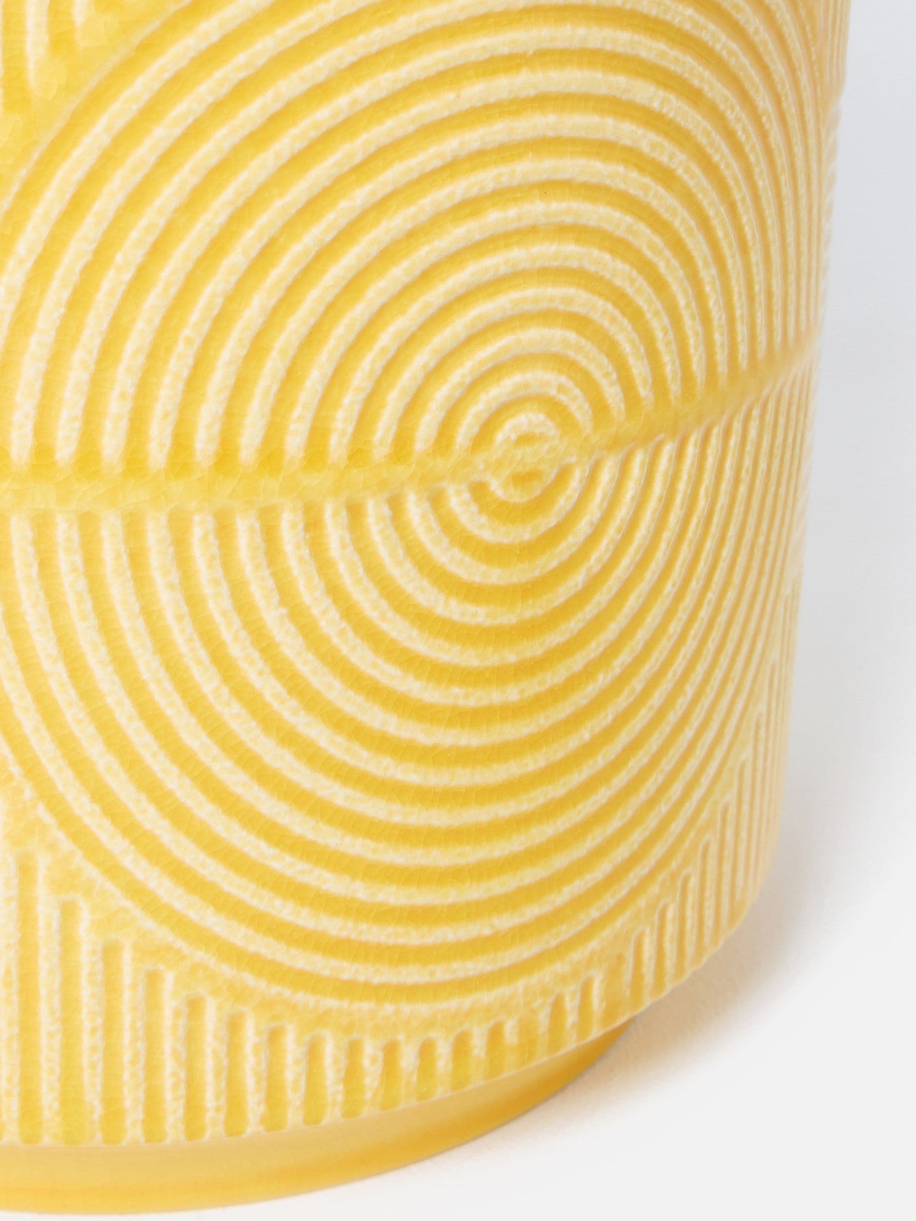 Buy Oliver Bonas Yellow Cerchio Ceramic Plant Pot from the Next UK