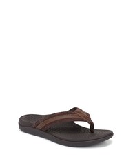 Vionic Brown Tide Li Regular Fit Arch Support Flip Flops - Image 3 of 7