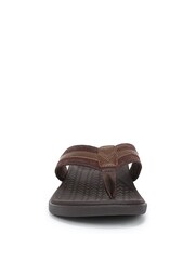 Vionic Brown Tide Li Regular Fit Arch Support Flip Flops - Image 4 of 7