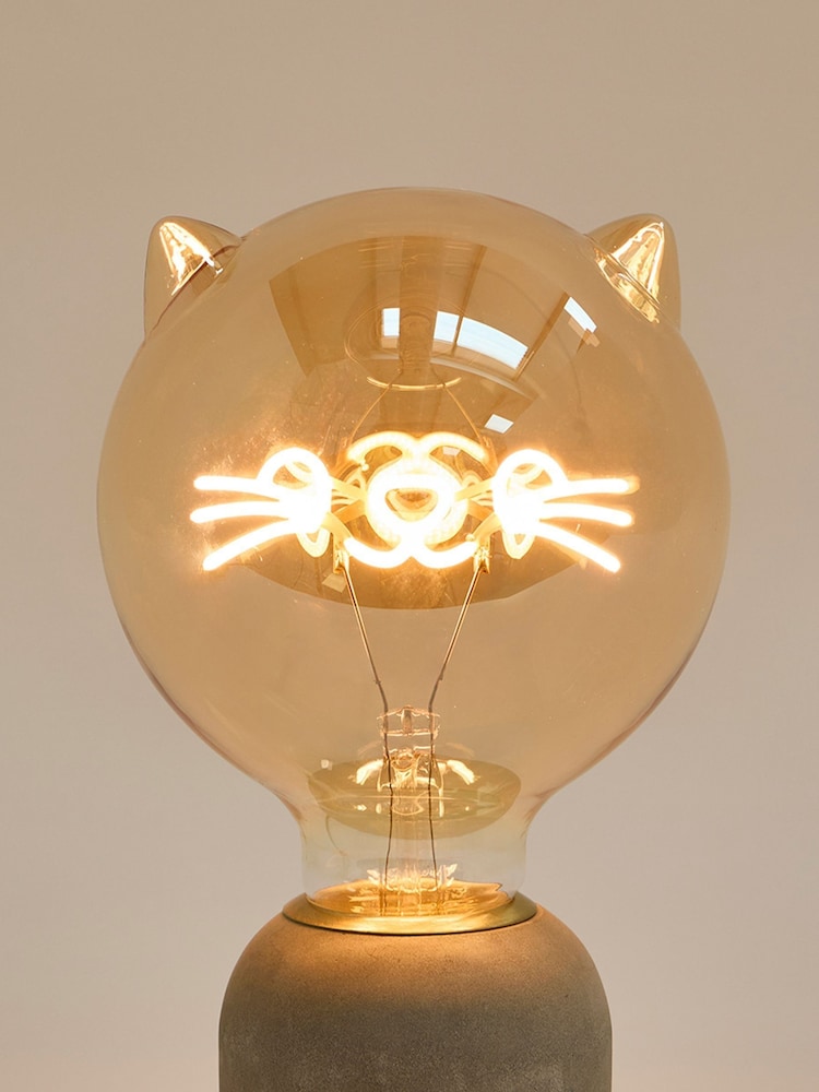 Oliver Bonas Pierre the Cat Light Bulb - Image 1 of 3 Oliver Bonas Pierre the Cat Light Bulb - Image 1 of 3