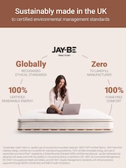 Jay-Be White and Mocha Ryze 800 Pocket Sprung Sustainably Made Mattress - Image 5 of 6