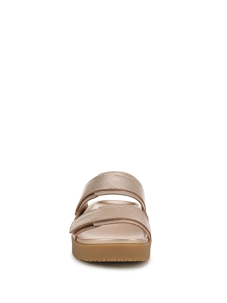 Vionic Metallic Riviera Regular Fit Arch Support Slides - Image 7 of 7