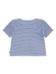 Levi's Blue Striped Mini Batwing Short Sleeve T-Shirt - Image 2 of 3