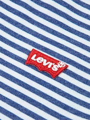 Levi's Blue Striped Mini Batwing Short Sleeve T-Shirt - Image 3 of 3