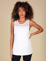 Pineapple White Mesh Longline Vest - Image 1 of 4