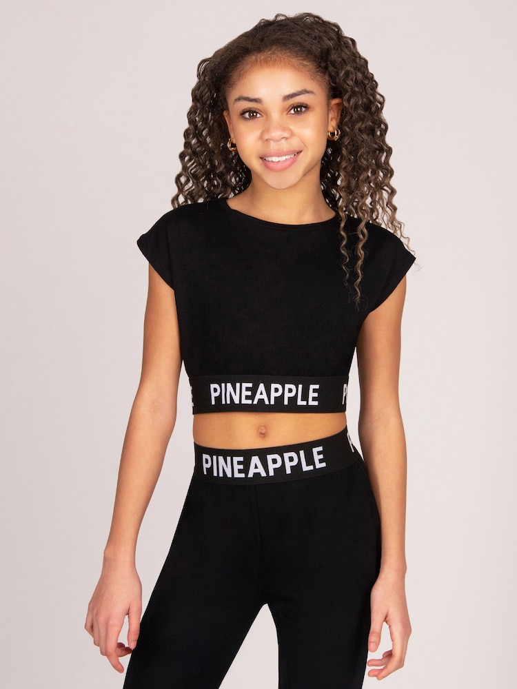 Pineapple Black Tape Hem Top - Image 1 of 4