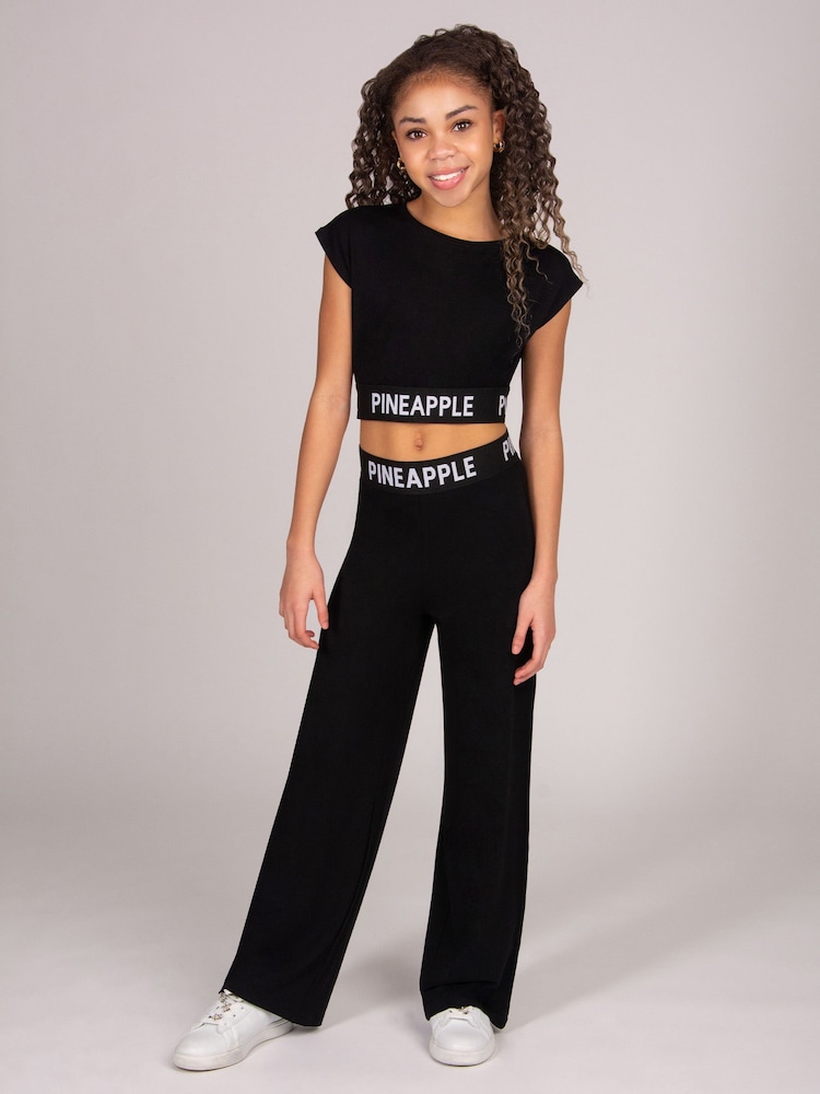 Pineapple Black Tape Viscose Trousers - Image 2 of 4